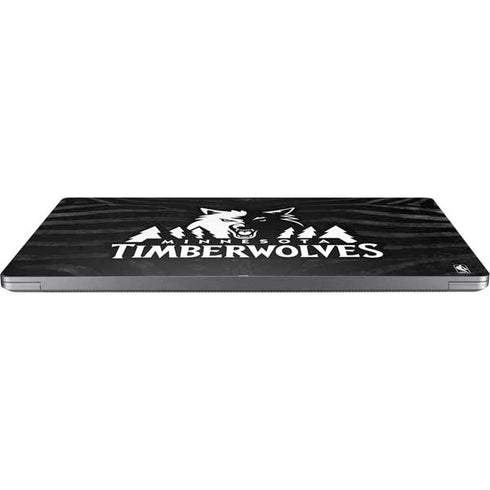 NBA Minnesota Timberwolves Black Animal Print Universal Laptop 16in (13 x 9.4in) Skin